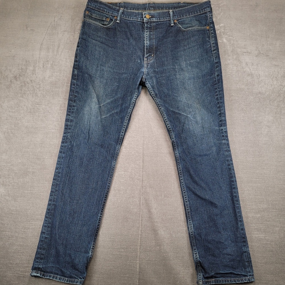 Levi's 511 Mens Jeans Dark Wash Denim‎ Pants Blue Actual Size 40 x 30
